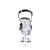 Pleaser FLASHDANCE-709 Plateau Sandaletten Transparent Bunt
