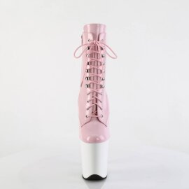 Pleaser FLAMINGO-1020 Plateau Stiefeletten Lack Rosa