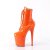 Pleaser FLAMINGO-1020 Plateau Ankle Boots Patent Orange