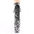 Pleaser FLAMINGO-1020DP Plateau Stiefeletten Schwarz Weiß