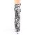 Pleaser FLAMINGO-1020DP Plateau Stiefeletten Schwarz Weiß