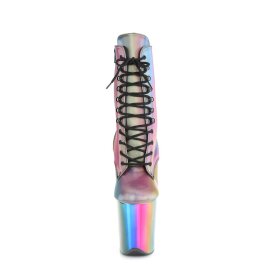 Pleaser FLAMINGO-1020RC Plateau Stiefeletten Reflektion...