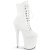 Pleaser FLAMINGO-1020WR Plateau Ankle Boots Faux Leather White