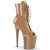 Pleaser FLAMINGO-1021 Plateau Stiefeletten Lack Toffee