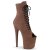 Pleaser FLAMINGO-1021FS Plateau Stiefeletten künstliches Wildleder Braun