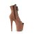 Pleaser FLAMINGO-1021FS Plateau Stiefeletten künstliches Wildleder Braun