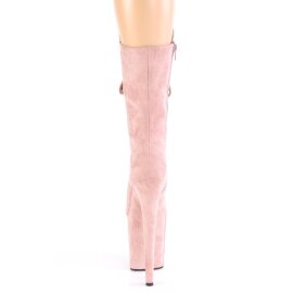 Pleaser FLAMINGO-1050FS Plateau Stiefeletten Wildleder Blush