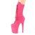 Pleaser FLAMINGO-1050FS Plateau Ankle Boots Faux Suede Pink