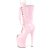 Pleaser FLAMINGO-1051 Plateau Ankle Boots Patent Light Pink