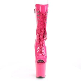 Pleaser FLAMINGO-1051 Plateau Ankle Boots Patent Pink