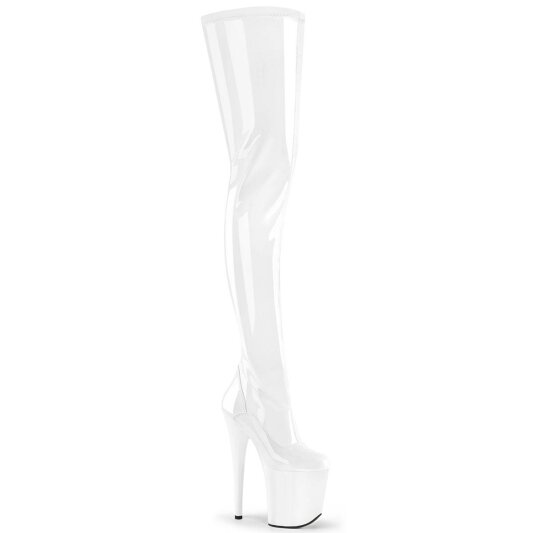 Kassiopeya Overknee High Heels - Lack Ballett Stiefeletten Mit Schnürung