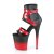 Pleaser FLAMINGO-800-15 Plateau Stiefeletten Kunstleder Rot Schwarz