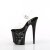 Pleaser FLAMINGO-808NLSK Plateau Sandaletten Transparent Schwarz