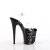 Pleaser FLAMINGO-808NLSK Plateau Sandaletten Transparent Schwarz
