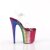 Pleaser FLAMINGO-808RBG Plateau Sandaletten Glitter Transparent Bunt