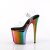 Pleaser FLAMINGO-808RC Plateau Sandaletten Chrom Transparent Bunt