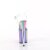 Pleaser FLAMINGO-808RG-01 Plateau Sandaletten Glitter Transparent Bunt