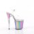 Pleaser FLAMINGO-808RG-01 Plateau Sandaletten Glitter Transparent Bunt