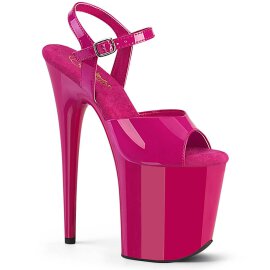 Pleaser FLAMINGO-809 Plateau Sandalettes Patent Pink