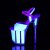 Pleaser FLAMINGO-810UVG Plateau Sandaletten Glitter Neon Rosa
