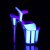 Pleaser FLAMINGO-810UVG Plateau Sandaletten Glitter Neon Rosa