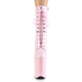Pleaser INFINITY-1020 Plateau Stiefeletten Lack Rosa