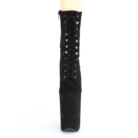 Pleaser INFINITY-1020FS Plateau Ankle Boots Faux Suede Black
