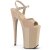 Pleaser INFINITY-909 Plateau Sandaletten Lack Beige