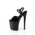 Pleaser NAUGHTY-809 Plateau Sandaletten Lack Schwarz