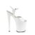 Pleaser NAUGHTY-809 Plateau Sandaletten Lack Weiß