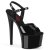 Pleaser PASSION-709 Plateau Sandaletten Lack Schwarz