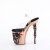 Pleaser RAPTURE-808-LT Plateau Sandaletten Transparent Rose-Gold