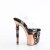 Pleaser RAPTURE-808-LT Plateau Sandaletten Transparent Rose-Gold