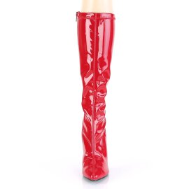 Pleaser SEDUCE-2000 Boots Patent Red