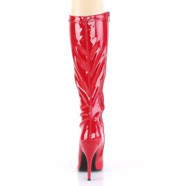 Pleaser SEDUCE-2000 Boots Patent Red