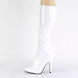 Pleaser SEDUCE-2000 Boots Patent White