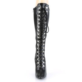 Pleaser SEDUCE-2024 Boots Faux Leather Black