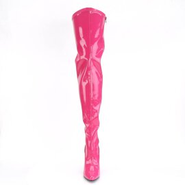 Pleaser SEDUCE-3000 Overknee Stiefel Lack Pink