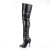 Pleaser SEDUCE-3010 Overknee Stiefel Kunstleder Schwarz