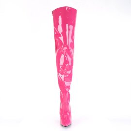 Pleaser SEDUCE-3010 Overknee Boots Patent Pink