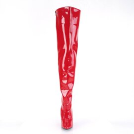 Pleaser SEDUCE-3010 Overknee Boots Patent Red