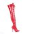 Pleaser SEDUCE-3024 Overknee Boots Patent Red