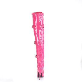 Pleaser SEDUCE-3028 Overknee Stiefel Lack Pink