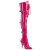 Pleaser SEDUCE-3028 Overknee Stiefel Lack Pink