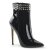 Pleaser SEXY-1006 Stiefeletten Lack Schwarz