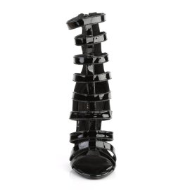 Pleaser SEXY-52 Sandalettes Patent Black