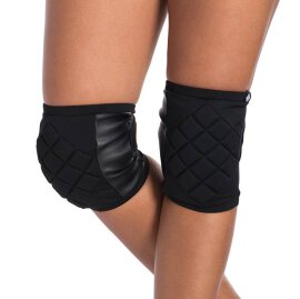 Poledancerka Knee Pads Black with Pockets for Extra Pads S