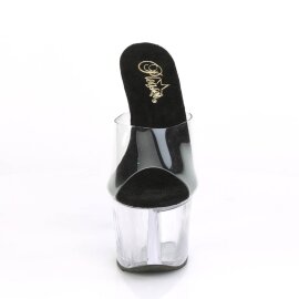 Pleaser SKY-301 Plateau Pantoletten Transparent