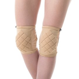 Poledancerka Knee Pads Nude with Pockets for Extra Pads M
