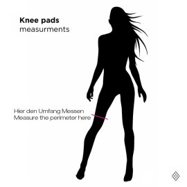 Poledancerka Knee Pads Nude with Pockets for Extra Pads L